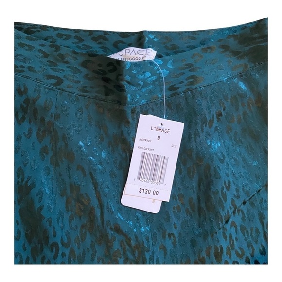 L*Space Bennytt Blazer and Harlow Satin Leopard Wide Leg Pant NWT - Picture 10 of 12
